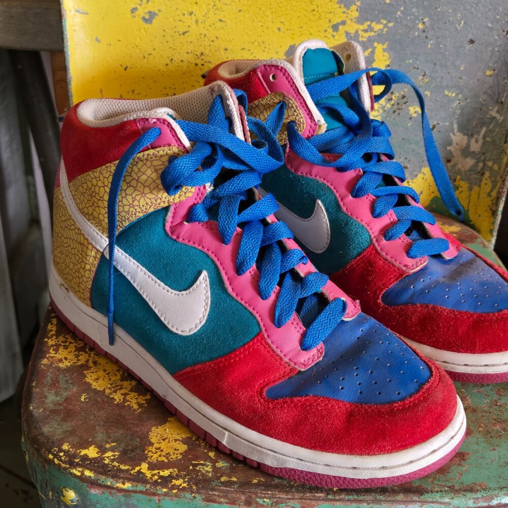 VINTAGE 2009 Womens Sz 8 NIKE HIGH DUNK 6.0 Sneakers